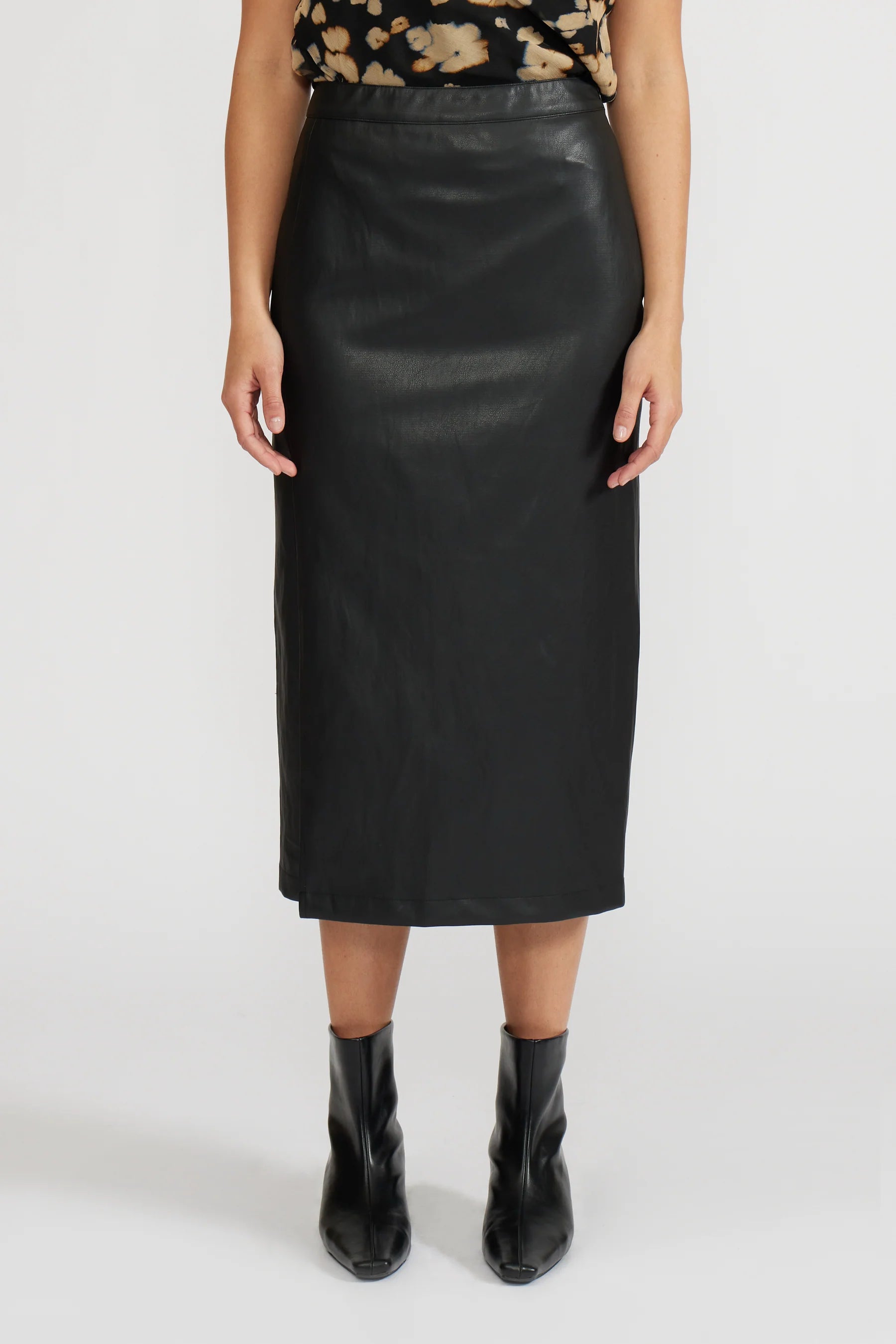 Cade Faux Leather Skirt