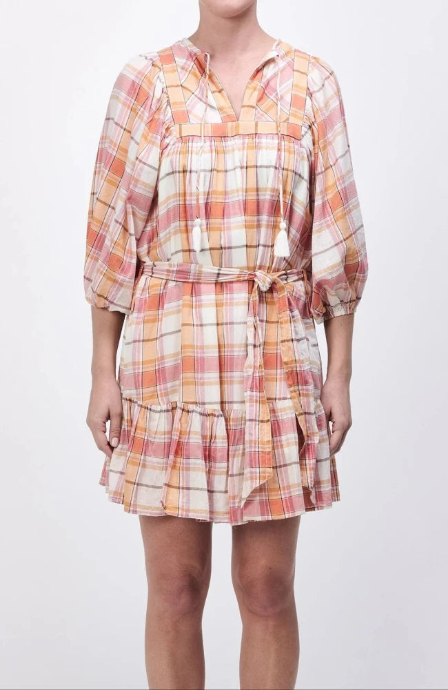 Caterine Plaid Dress