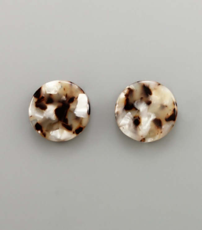 Acrylic Circle Earrings