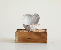 Stoneware Heart Dish