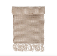 Woven Jute & Cotton Table Runner