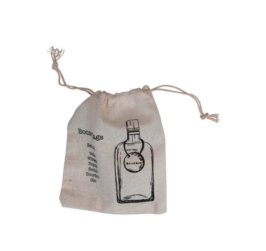 Set of 6 Metal Bottle Tag w/ Leather Tie