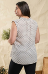 Printed Sleeveless Blouse