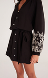 Malia Embroidered Mini Dress
