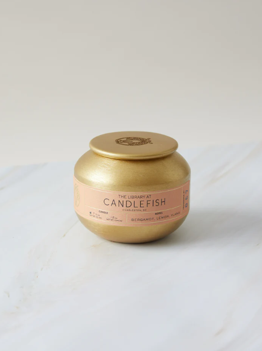 No. 67 Gold Tin Candle
