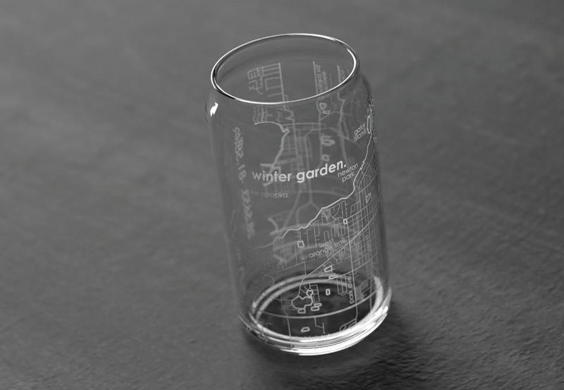 Winter Garden Etched Glass
