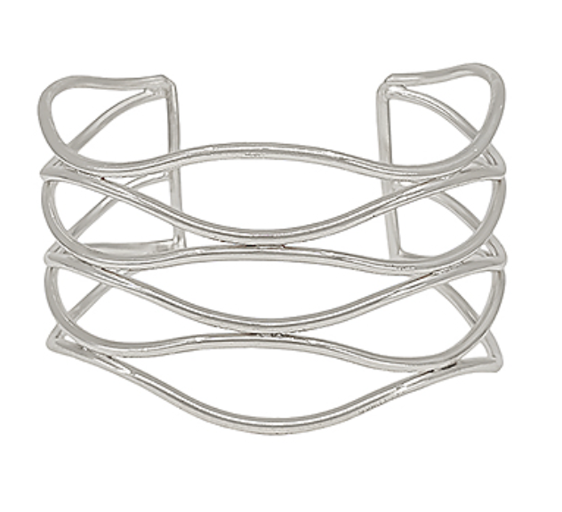 Wave Pattern Cuff Bracelet