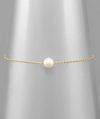 Brass Pearl Bracelet