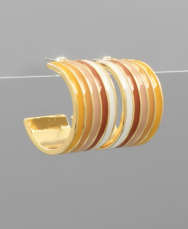 Brown Coated Metal Hoops