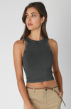 Vintage Wide Neck Ribbed Tank