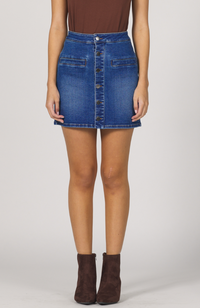 Quinn Denim Skirt- Dark Denim