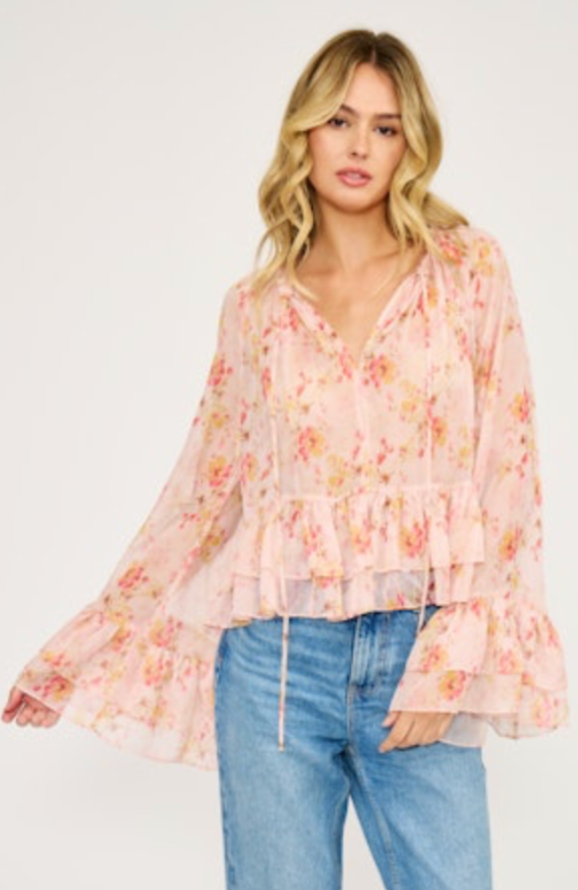 Rochelle Peplum Ruffle Top
