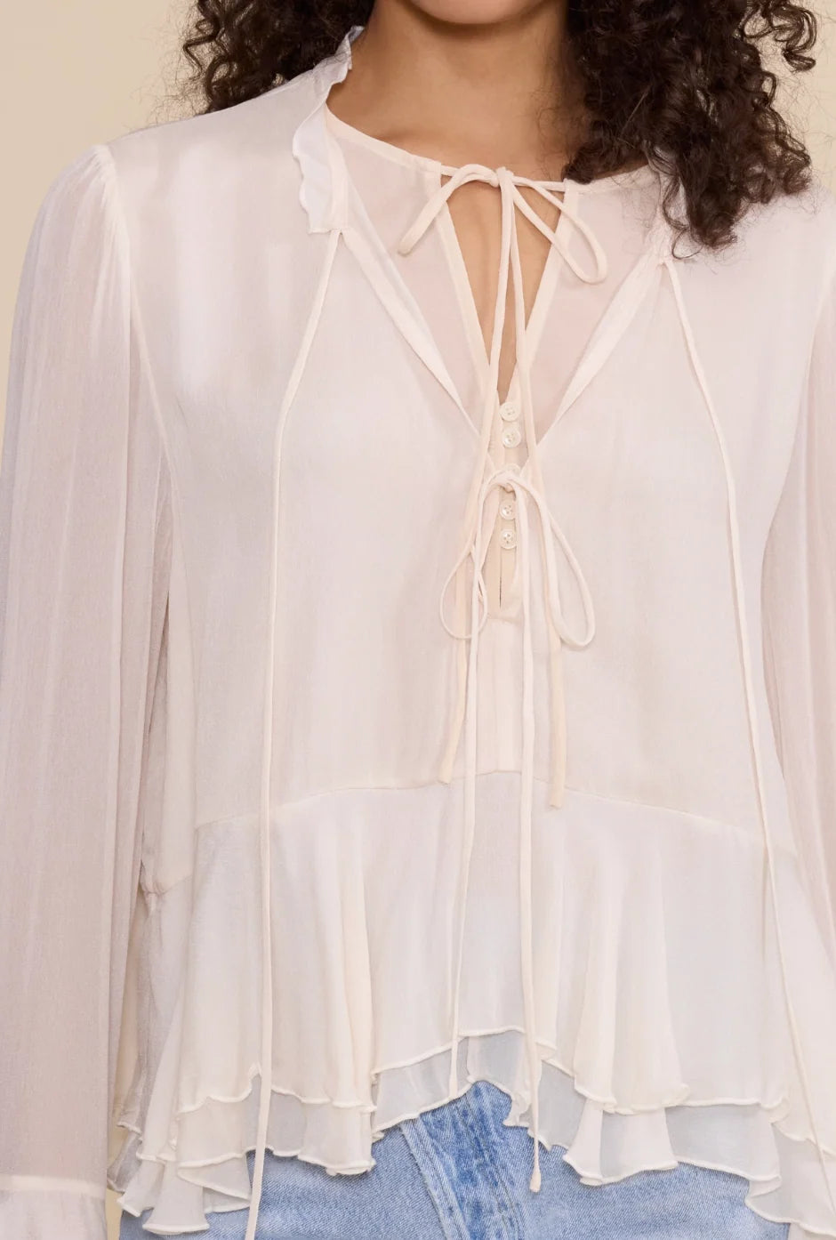 Donna Peplum Top