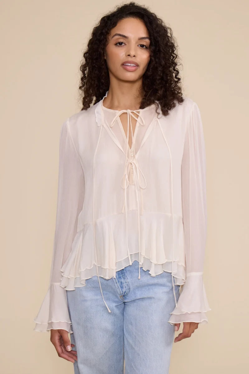 Donna Peplum Top