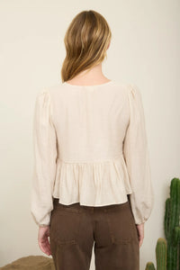 Ferris Eyelet Tie Top