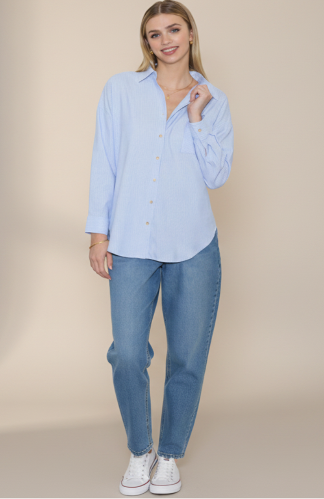 Dede Striped Button Down