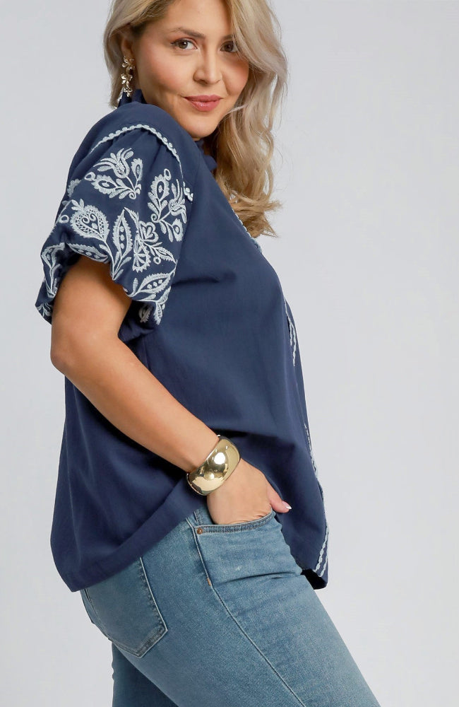 Isabella Embroidered Top
