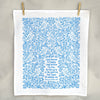 His Eye is on the Sparrow Gospel Song Tea Towel