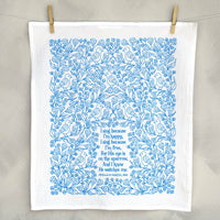 His Eye is on the Sparrow Gospel Song Tea Towel