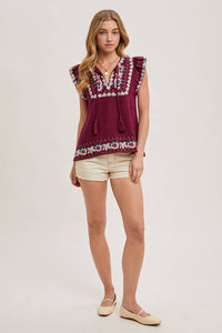 Juniper Embroidered Top