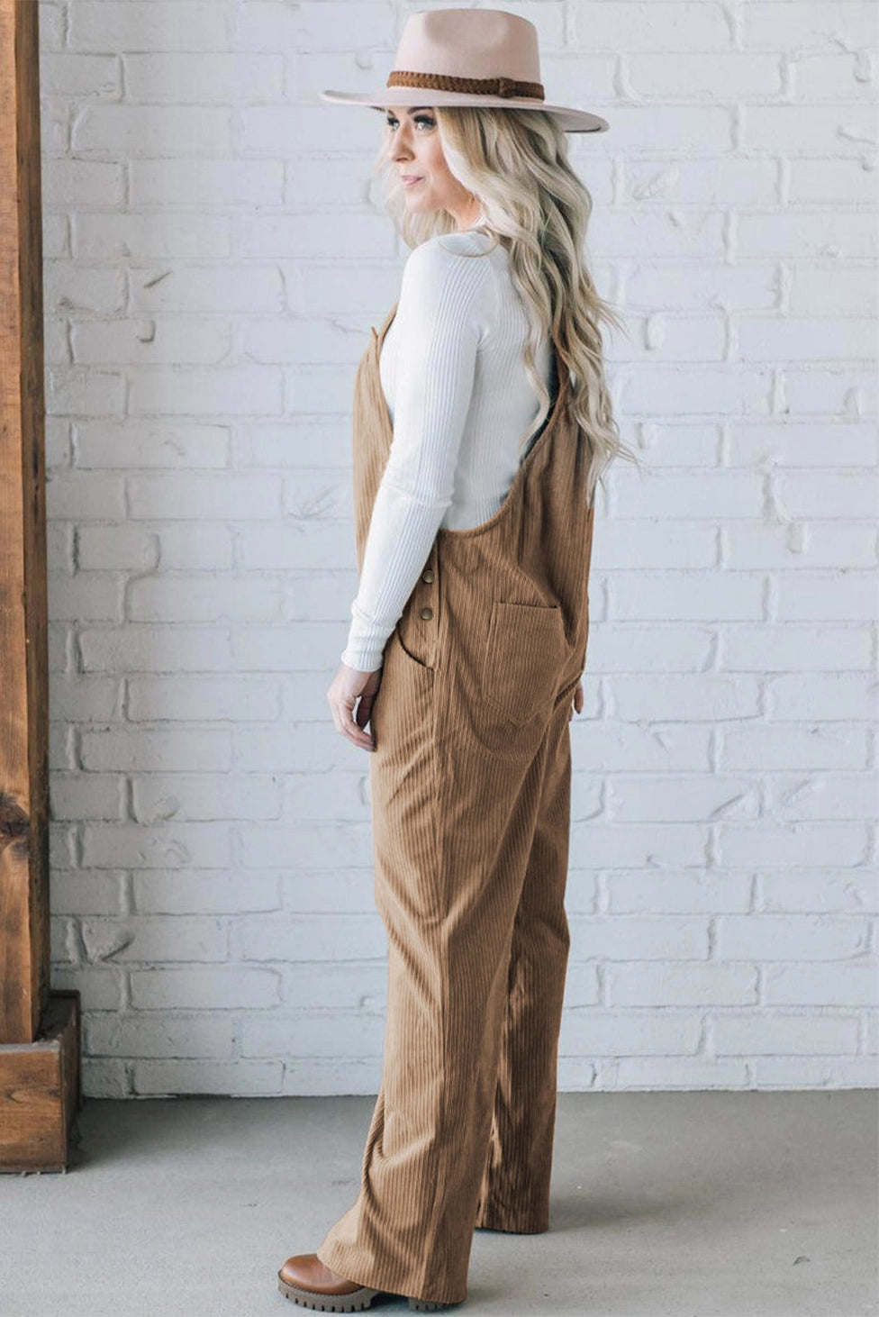 Heather Corduroy Overalls