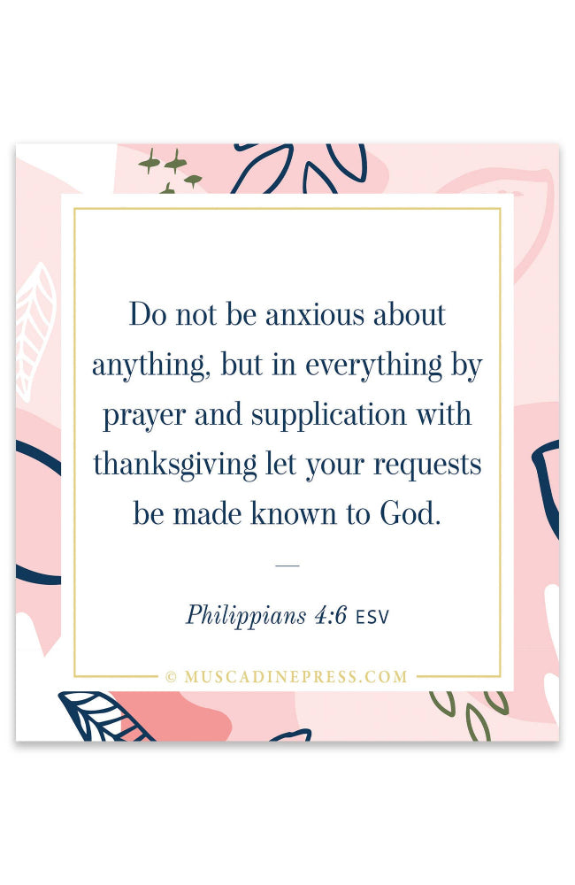 Do Not Be Anxious - Scripture Cling