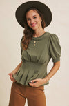 Jennifer Peplum Top