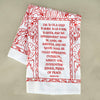 For to Us a Child Is Born Christmas Tea Towel