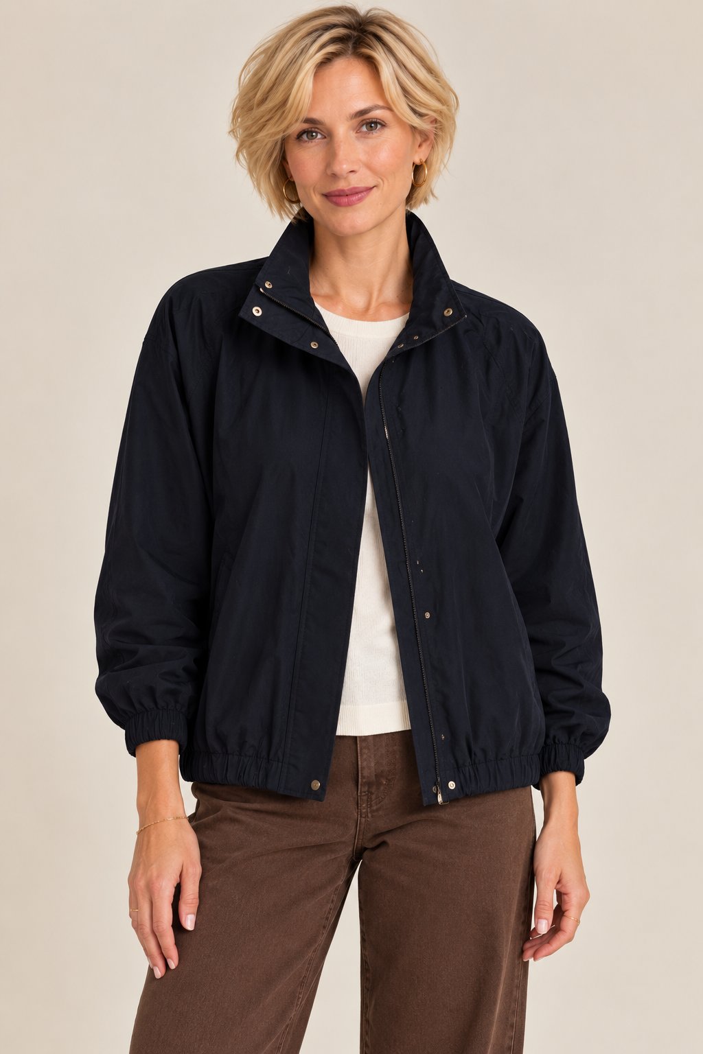 Mock Neck Jacket