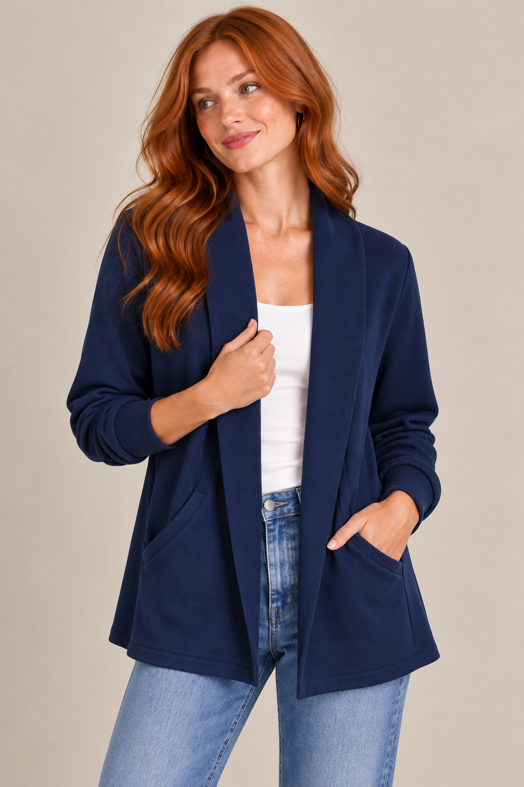 Modal Open Jacket