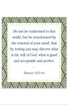 Be Transformed - Scripture Cling