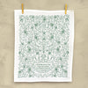 O Come All Ye Faithful Christmas Tea Towel