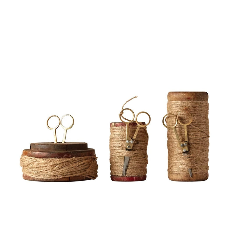 Found Wooden Spools