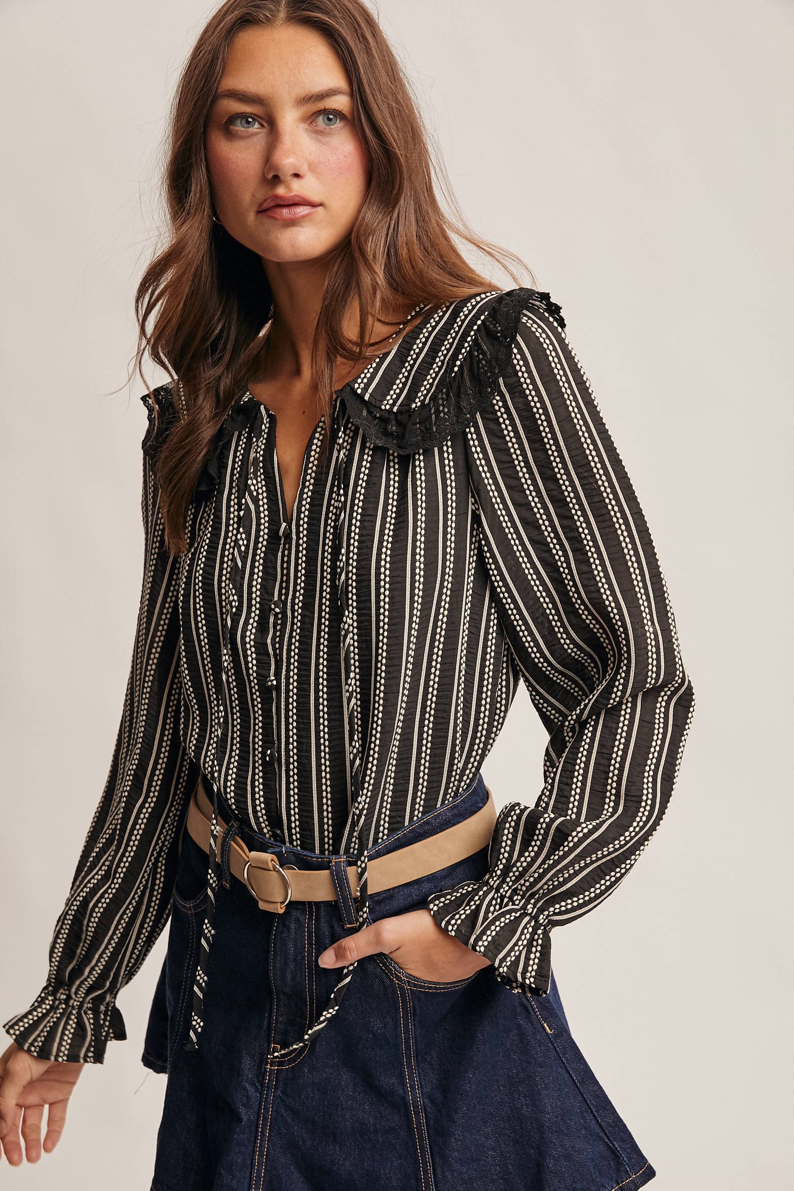 Helen Collar Top