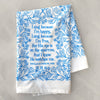His Eye is on the Sparrow Gospel Song Tea Towel