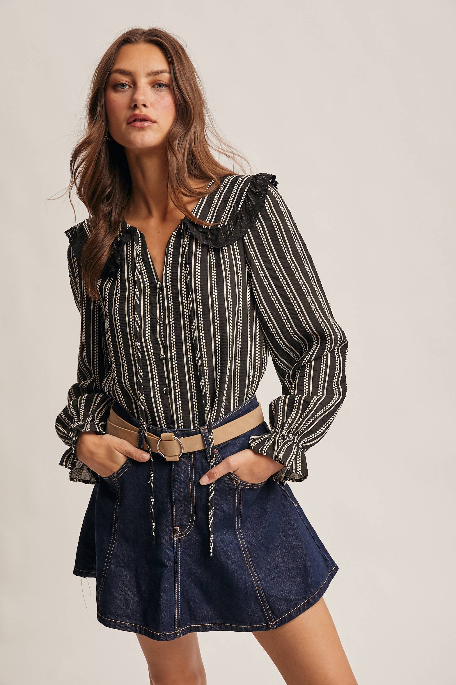 Helen Collar Top