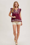Juniper Embroidered Top