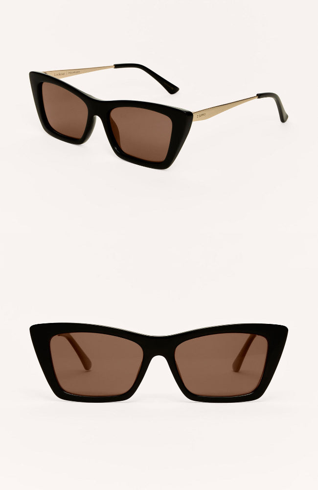 Lookout Sunglasses - Black/Brown