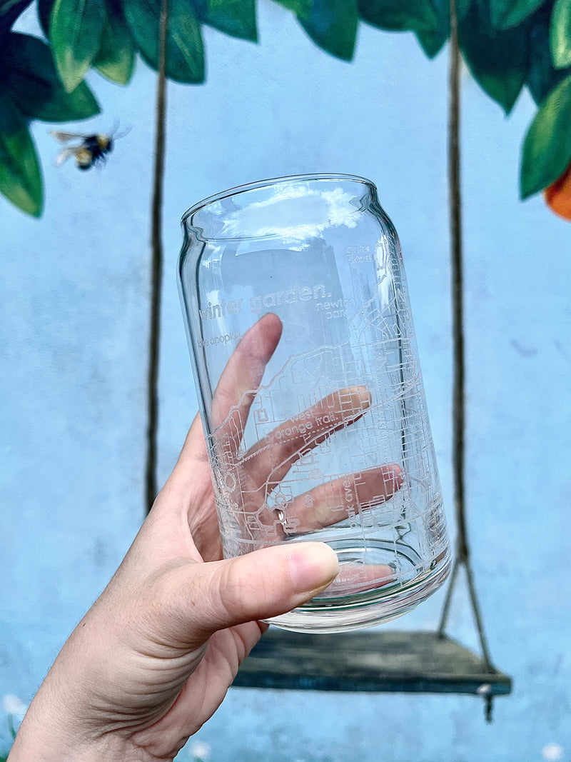 Winter Garden Etched Glass