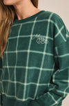 Plaid Long Sleeve Top