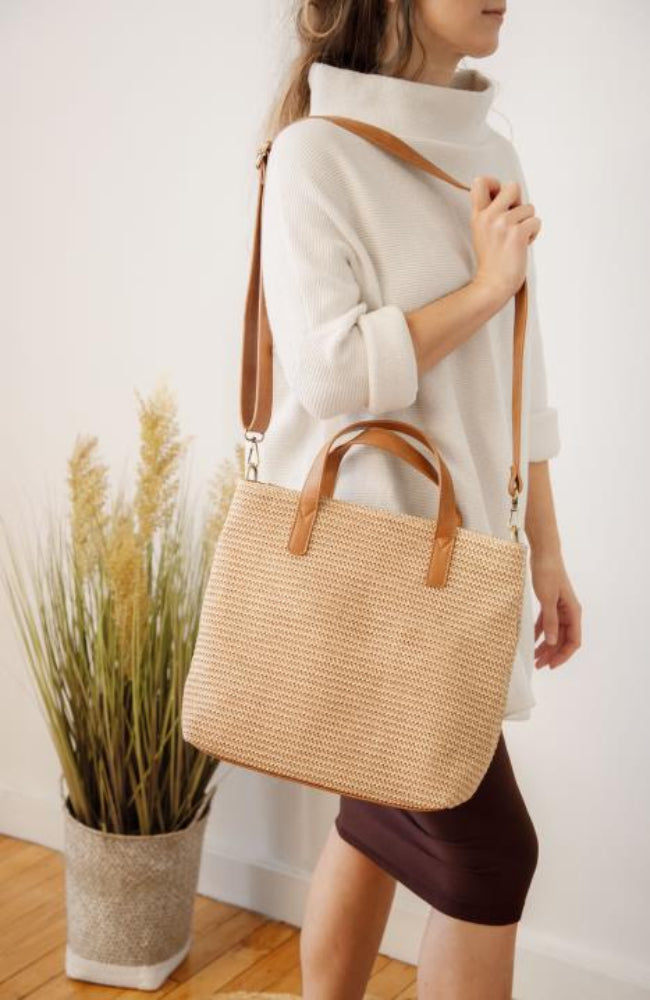 Lucy Straw Tote