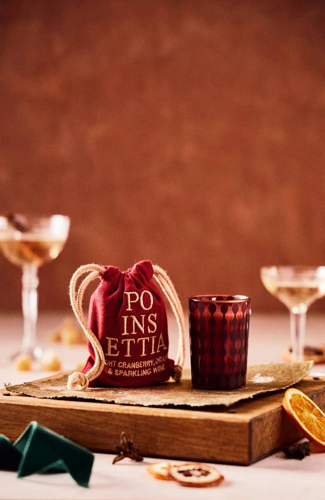Poinsettia Candle - Small