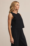 Sloane Jersey Muscle Tank True Black