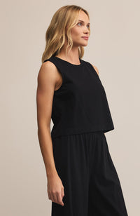 Sloane Jersey Muscle Tank True Black