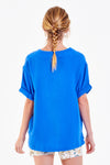 Jailee Top in Skydiver Blue