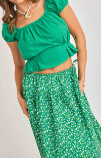 Radiate Cap Sleeve Top
