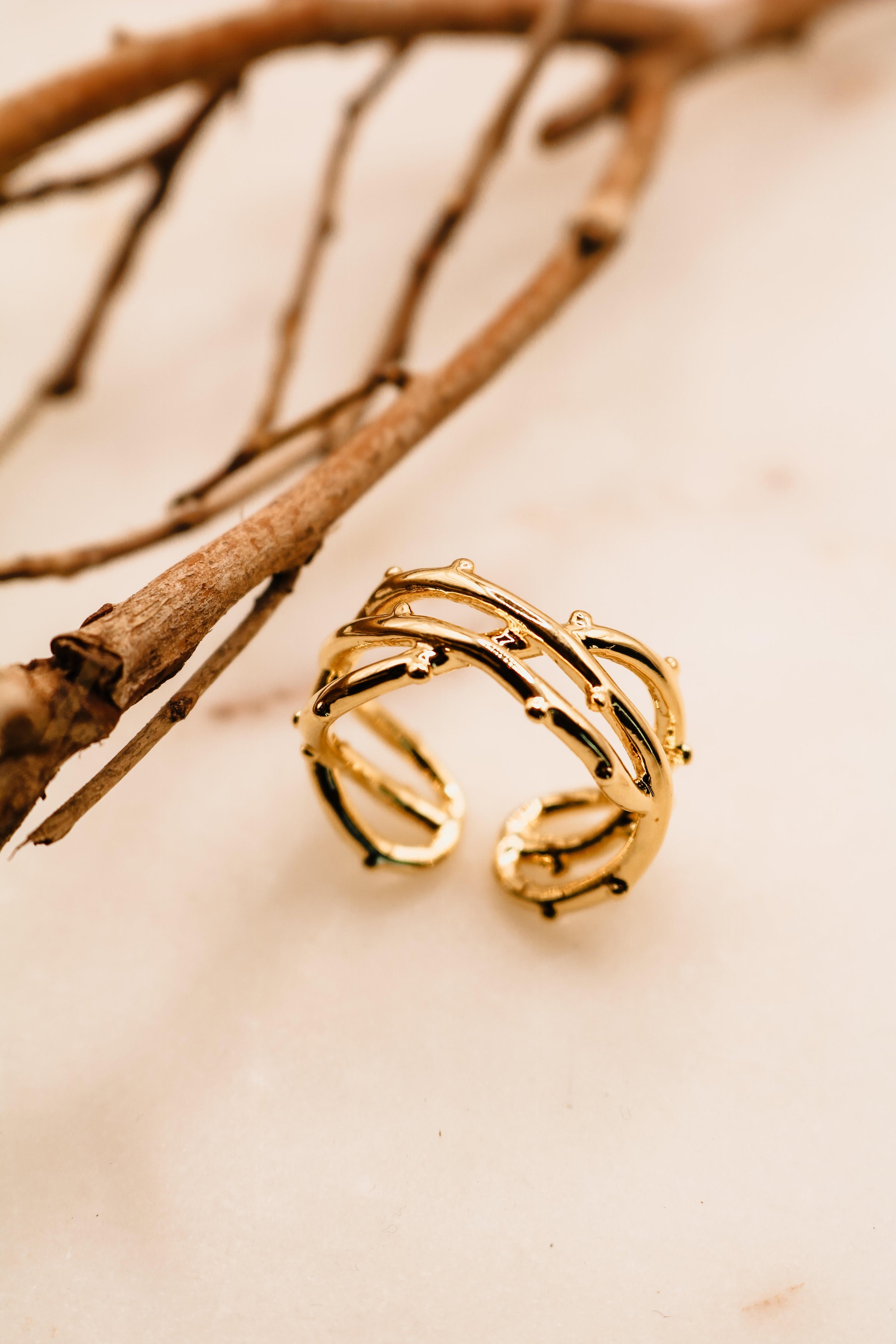 Three Layers Wire Ring