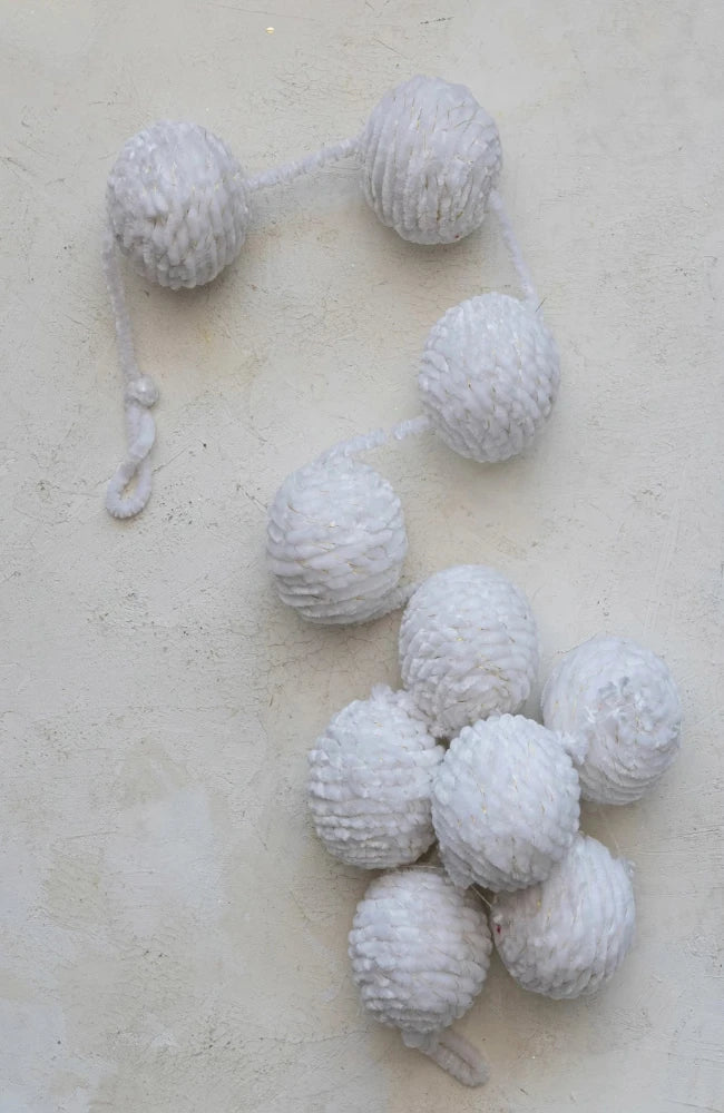 Chenille Ball Garland