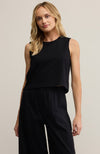 Sloane Jersey Muscle Tank True Black