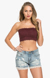 Knit Scalloped Bandeau
